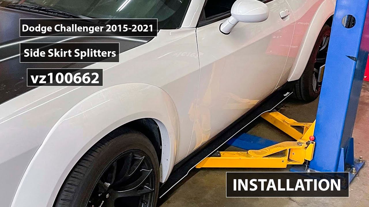 Vicrez チャレンジャー サイドスカート2015〜2021 Vicrez VZ Style Side Skirt Splitter vz100662 | Dodge Challenger