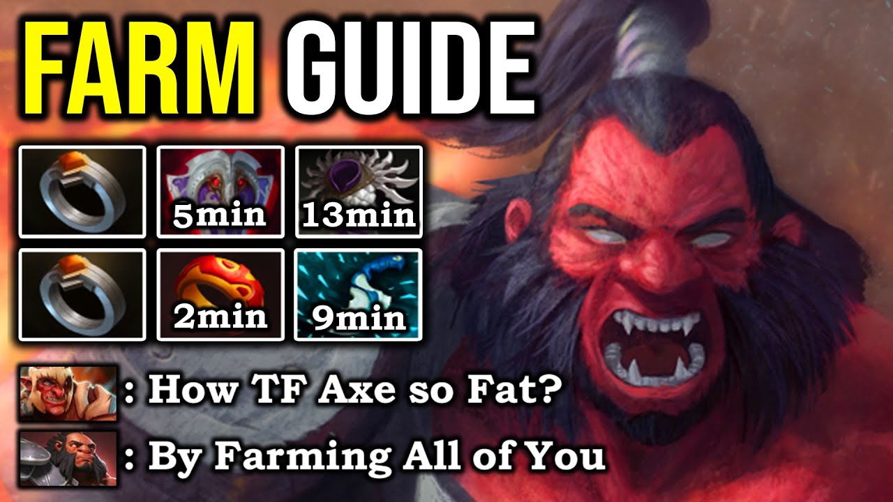 HOW TO BACKDOOR & FAST FARM AXE 9Min Dagger + Vanguard with Super Aggressive Call 100% IMBA DotA 2