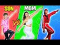 FORTNITE DANCES in REAL LIFE!! (SON vs MOM)