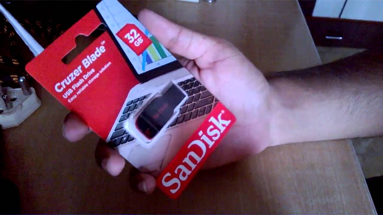 179) Sandisk Cruzer Blade 32 gb unboxing (amazon)