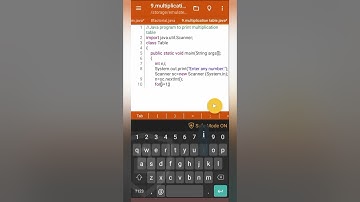 9.Java program to print multiplication table@ankushcoding@User.Client.Ankush#bca#java#coding#viral