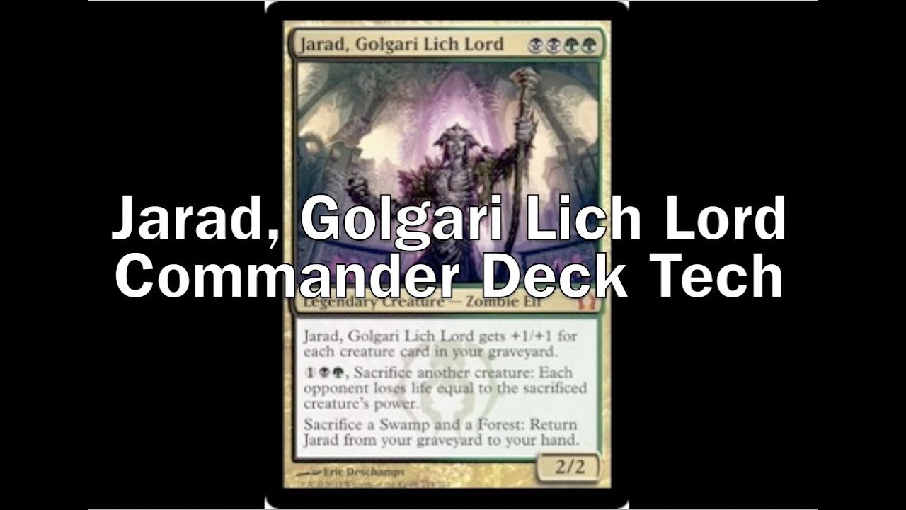 mtg jarad commander deck Jarad, Golgari Lich Lord Jarad Golgari Lich Lord Commander: