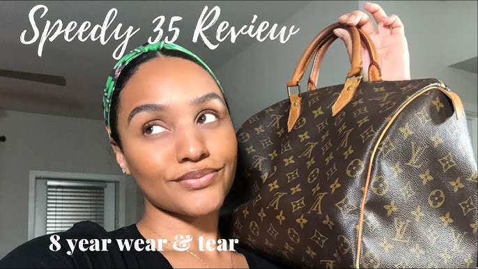 Louis Vuitton Speedy 35 Bandouliere : Review : Modeling Shots : What's in  my bag 