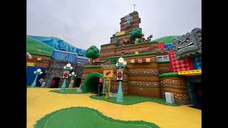 look around land, enter yoshi island, Bowser JR mini game interview and rain super nintendo world screenshot 1