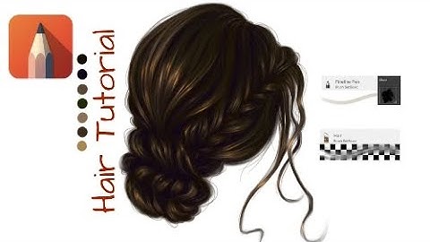 How I draw hair [Autodesk Sketchbook] -tutorial-