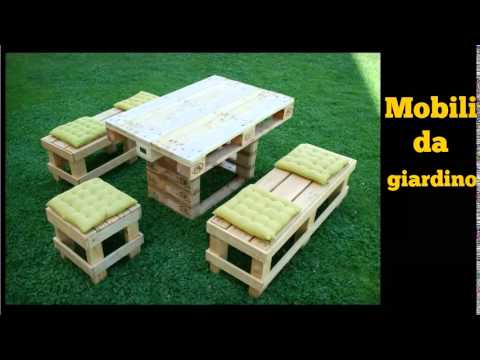 Ecoarredo pallets mobili da giardino youtube Arredo giardino pallet