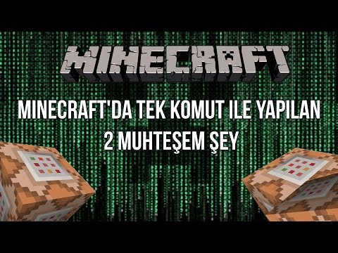 MINECRAFT'DA TEK KOMUT ILE YAPILAN 2 MUHTEŞEM ŞEY | Еv Eşyaları ve Portal Silahı