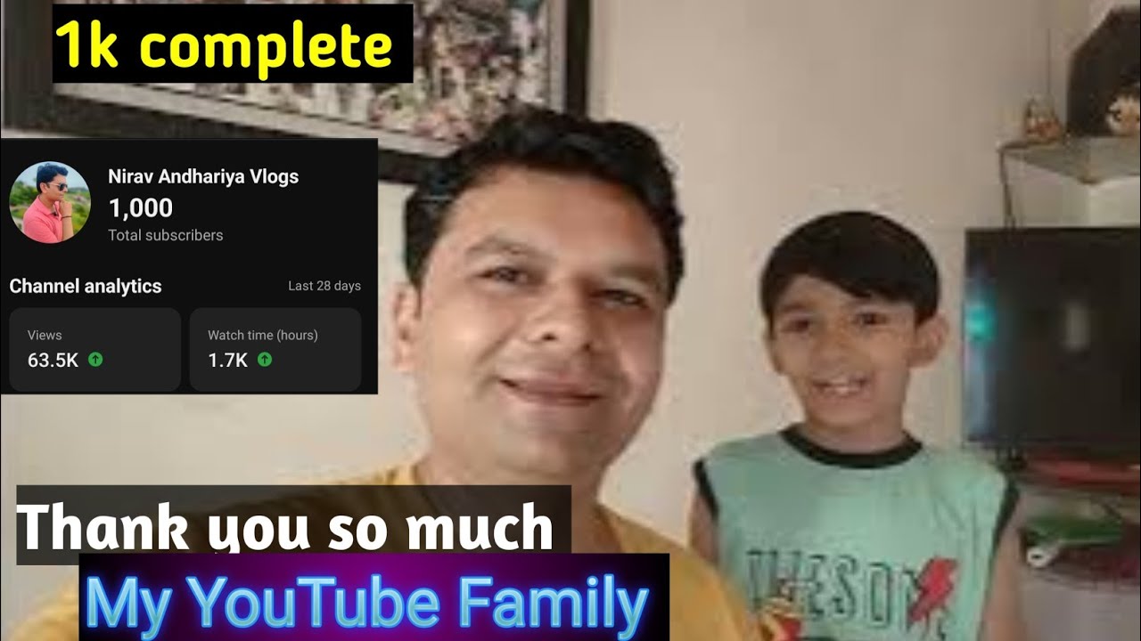 1k complete | Happy 1000 subscribers complete | Thank you so much guys ...
