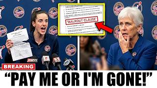 PAY ME OR I'M GONE! Caitlin Clark THREATENS Indiana Fever Walkout Over Contract Scandal!