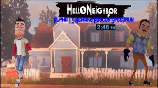 Hello Neighbor Alpha 1.5 Remake Roblox Speedrun [2:48.94] screenshot 2