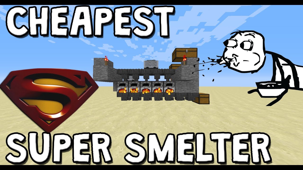 [1.11+] Simple CHEAP Super Smelter In Minecraft Tutorial [Works On Xbox