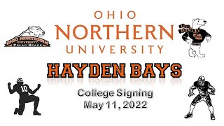 Marion Harding Athletic College Signings: Hayden Bays