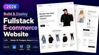Build & Deploy a Production-Ready Fullstack E-commerce Website | Next.js, Stripe, PostgreSQL
