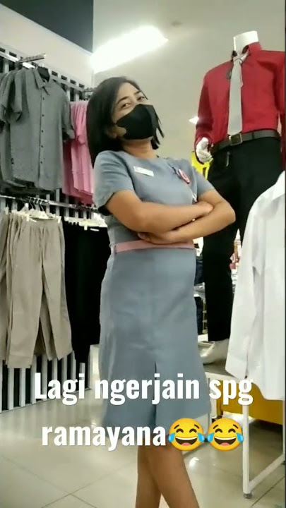 lagi ngerjain SPG ramayana minta di photoin ternyata aku vidioin#shorts