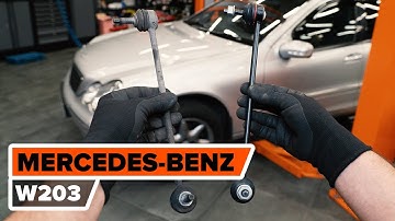 Hoe een vooraan stabilisatorstang vervangen op een MERCEDES-BENZ W203 C-Klasse [HANDLEIDING AUTODOC]