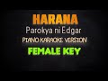 Harana  parokya ni edgar female key piano karaoke hq version