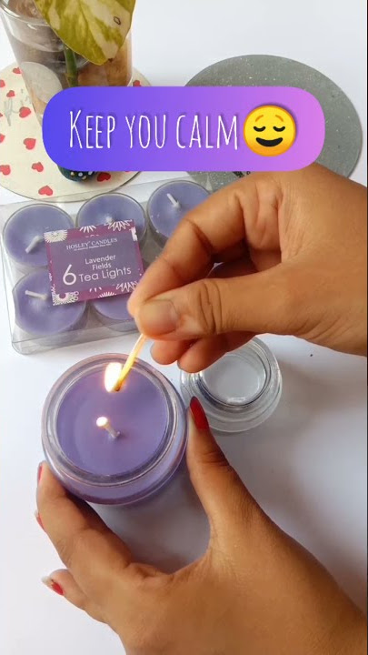 Benefits of lavender scented candle 😍 #shorts #lavendercandle