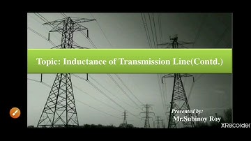 Inductance of single phase and three phase line | By Subinoy Roy