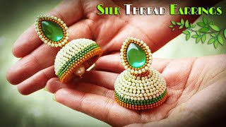 How To Make Designer Silk Thread Bangles &amp; Silk Thread Earrings