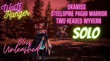 Ranger | Solo | Skaniss | Steelspine Pagar Warrior | Two Headed wyvern | Bless Unleashed