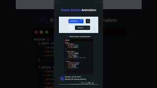 🗑️ Smooth Delete Button Animation in CSS! #Shorts  #webdevelopment