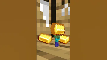 How to make a golden apple in Minecraft. #shorts
