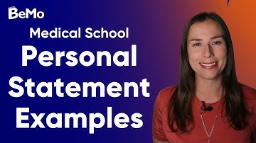 Medical School Personal Statement Examples | BeMo Academic Consulting #BeMo #BeMore