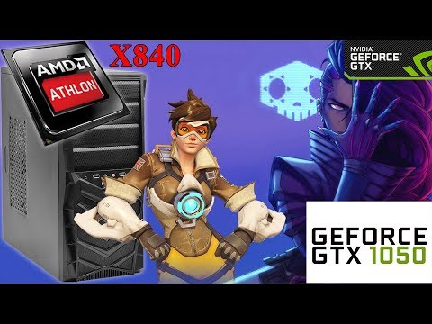 Athlon X4 840 + GTX 1050 2GB (Witcher 3, Overwatch 1080p FPS TEST) Обзор ZEVS PC 8910 (Bazooka)