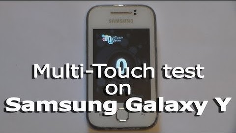 Multi-Touch test on Samsung Galaxy Y GT-S5360