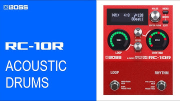 SOUND DEMO BOSS RC-10R ACOUSTIC DRUMS (no talking)