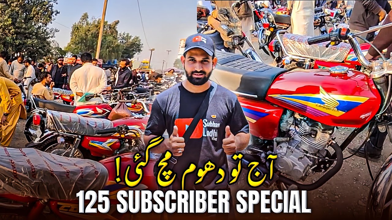Karachi Hyderi Bike Market 🔥 125cc Bikes Har Jagah | Subscriber Special Video