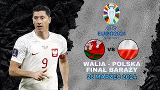 JEDZIEMY NA EURO2024!!!: WALIA - POLSKA || TRANSMISJA NA ŻYWO