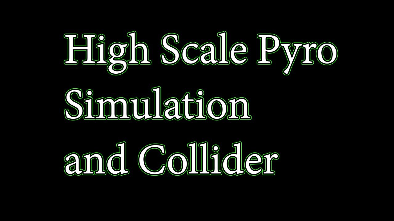 High scale Pyro simulation With Collider || Houdini Tutorial - YouTube