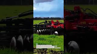 Power Tractor Disc Harrow in Action 🚜🌱 #AgriTech #Farming #TractorLife