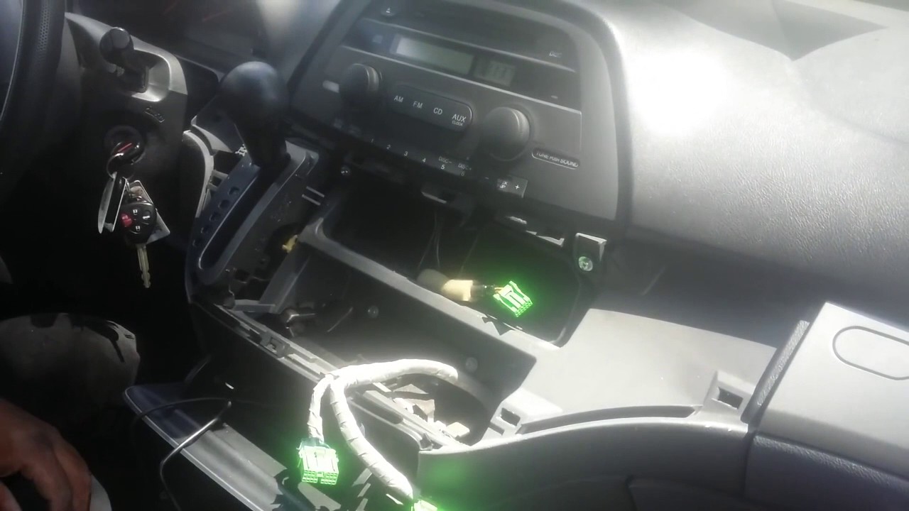 2007 Honda Odyssey $25 Aux Adapter Installation - YouTube