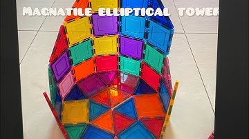 Build a PICASSOTILE ELLIPTICAL TOWER| Magnetic building block(2023)( actionable)