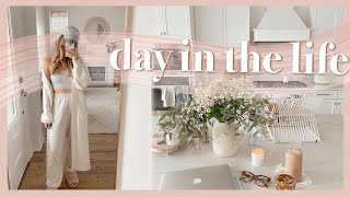 COZY DAY AT HOME | summer makeup routine, clean + tidy with me, & trying a new recipe!