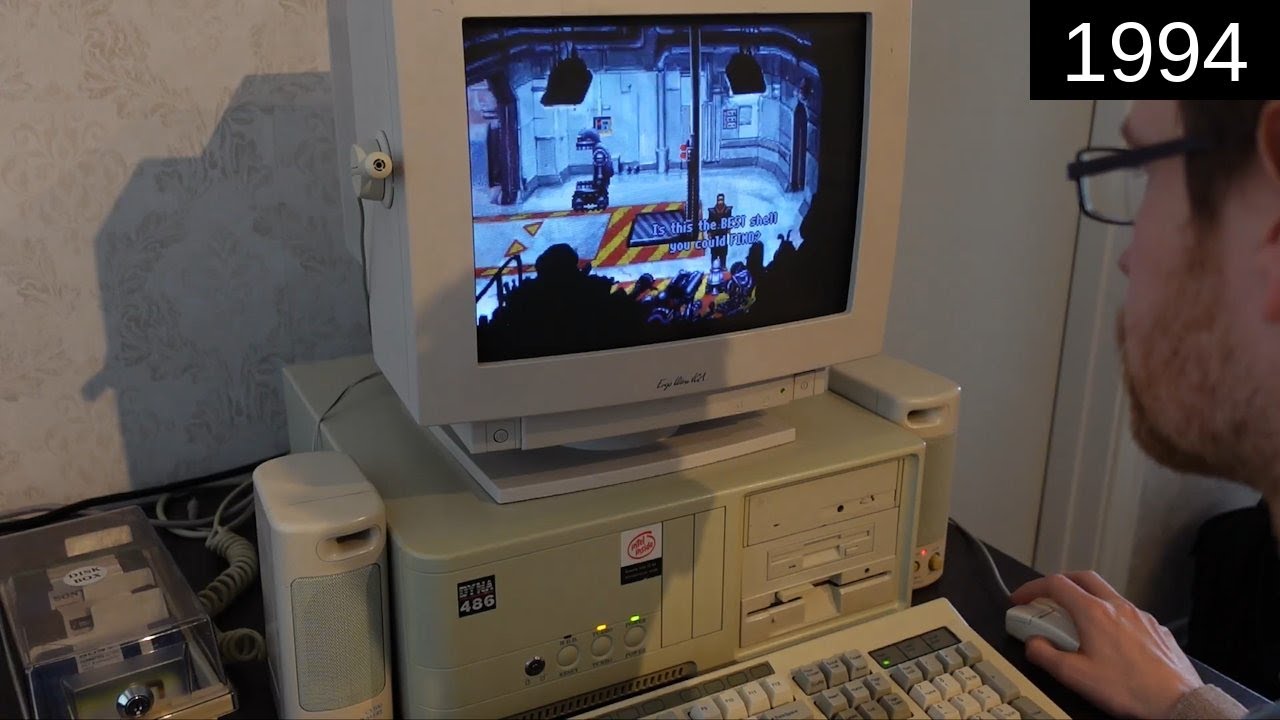 Gaming on a 386 in 1994 was a choice - YouTube