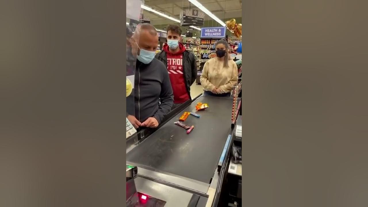 DAD EMBARRASSES US AT THE GROCERY STORE! #shorts