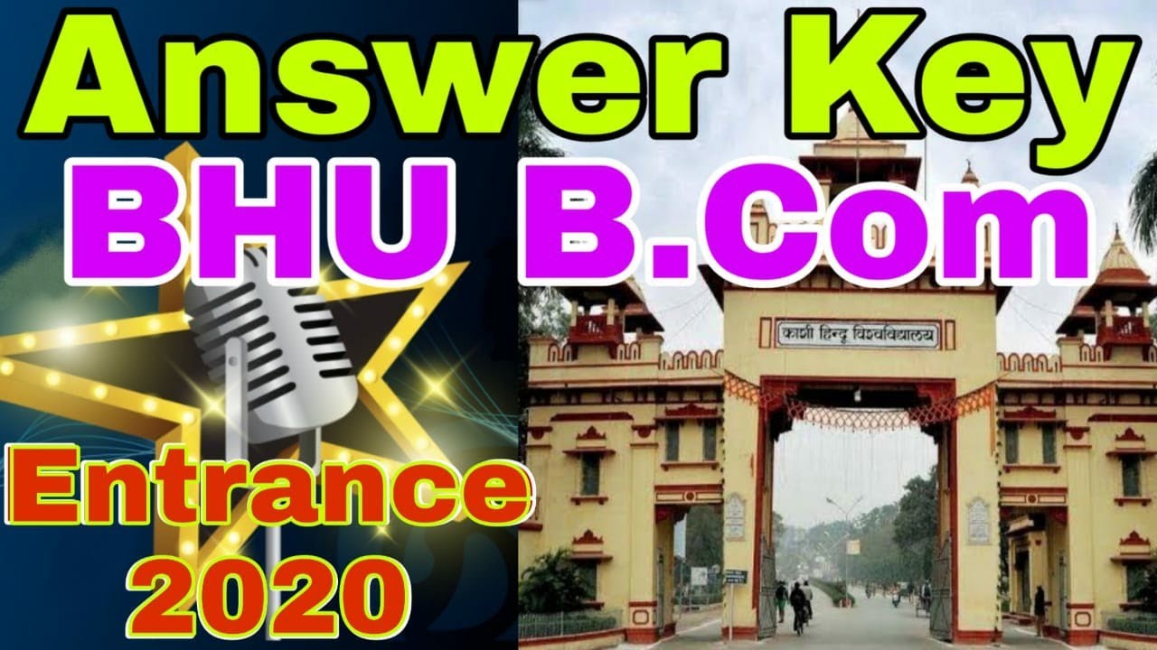 BHU B.Com Answer Key 2020