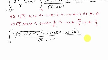 Calculus Trigonometric Substitution Ex. 4