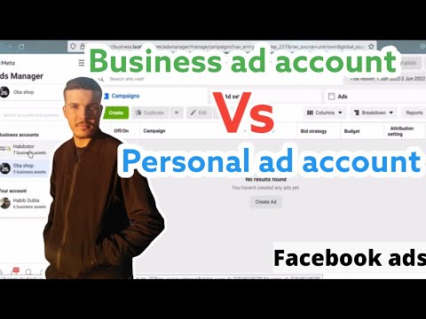 الفرق بينPersonal Ad Accountو facebook ads/facebook Business Manager /business ad account