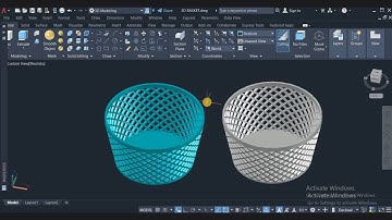 AutoCAD3D Basket Modeling: A Step-by-Step Tutorial. #hycadtutorials