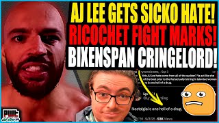 AJ Lee HATED By Sickos! Ricochet ARGUES With Marks Online! Vince Russo and David Bixenspan ROASTED!