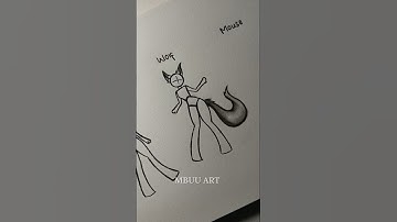 How I draw stickman body Animal version Tutorial✏️ #drawing #tutorial #howtodraw #sketch #art