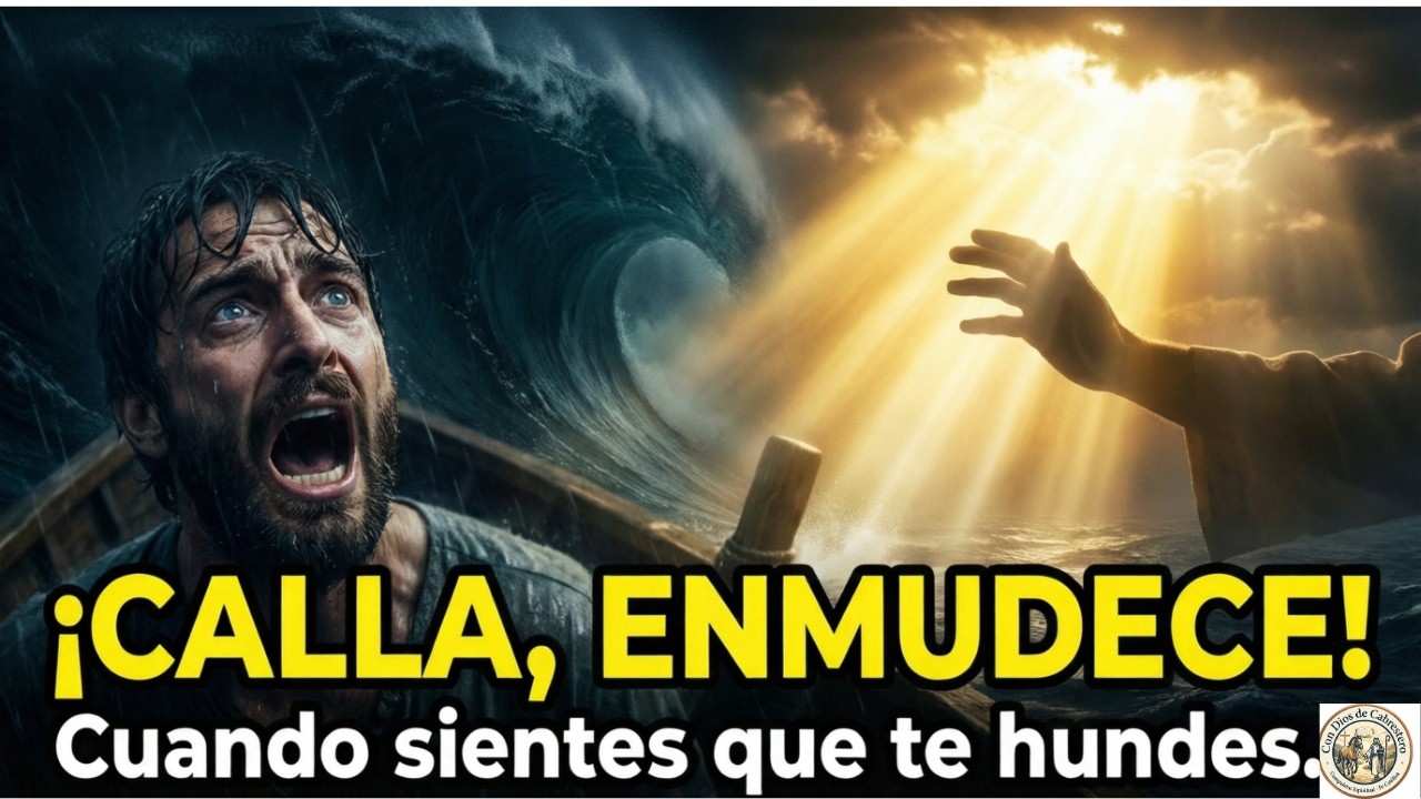 ¿Sientes que tu barca se hunde?  ¡DIOS tiene el CONTROL! Calma la Tormenta!