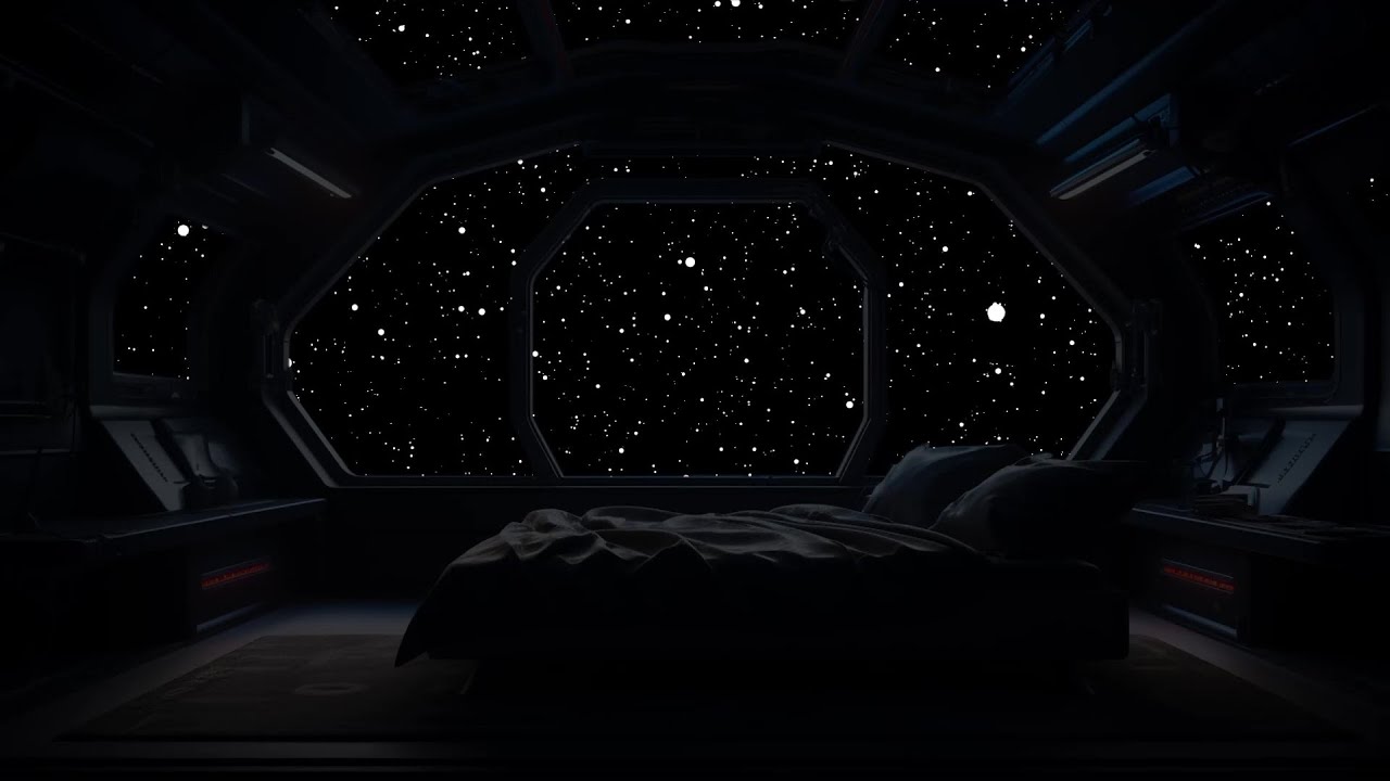 Sleep Soundly in a Bedroom Spaceship with Relaxing Space Ambience ...