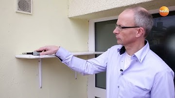 U-value measurement on a wall of unknown materials with the testo 635 | Be sure. Testo