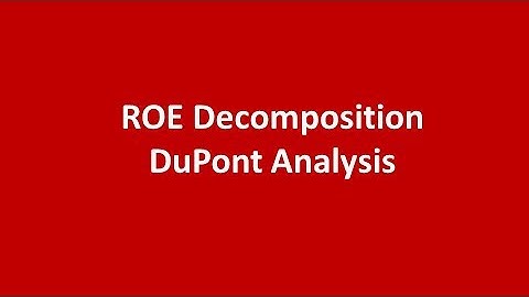 What is ROE decomposition, DuPont Model (Finacial Analysis for Management Consultants)