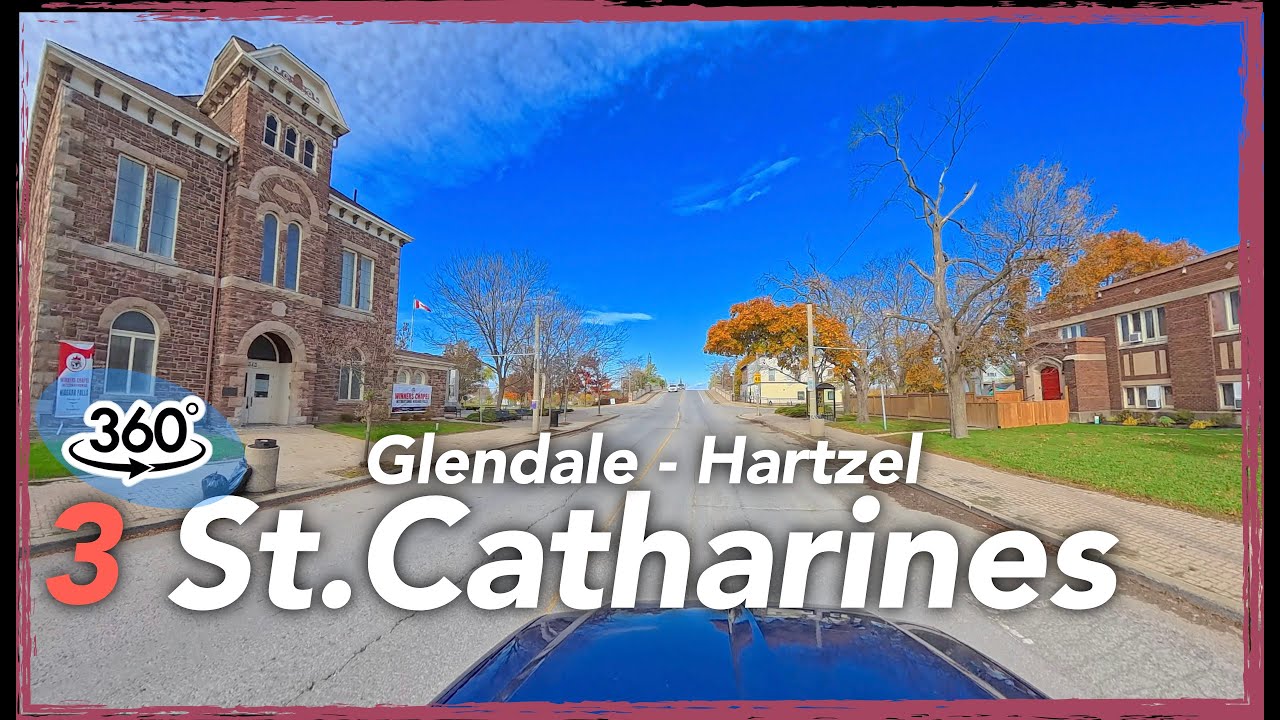 11/04/25 Glendale Ave - Hartzel Rd Area 360 Driving Tour in St Catharines Pt2  insta360 x5 360 video